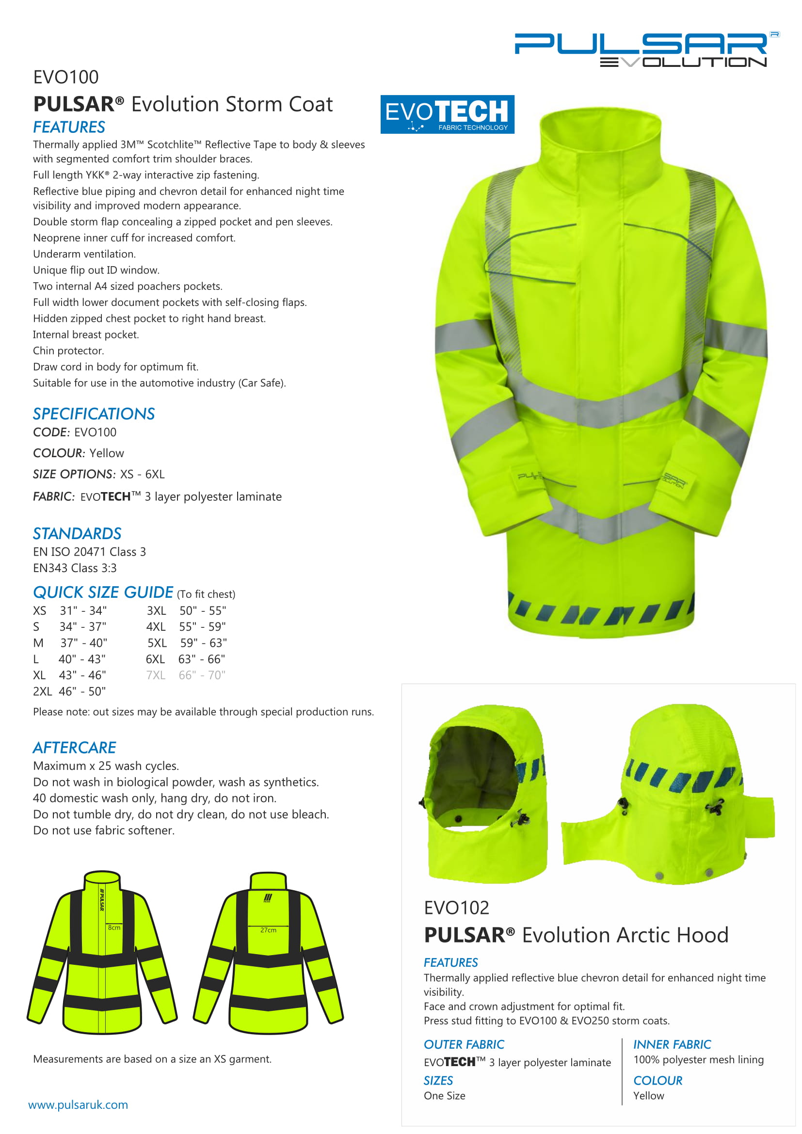 EVO100 PULSAR® EVOLUTION STORM COAT - Image 6