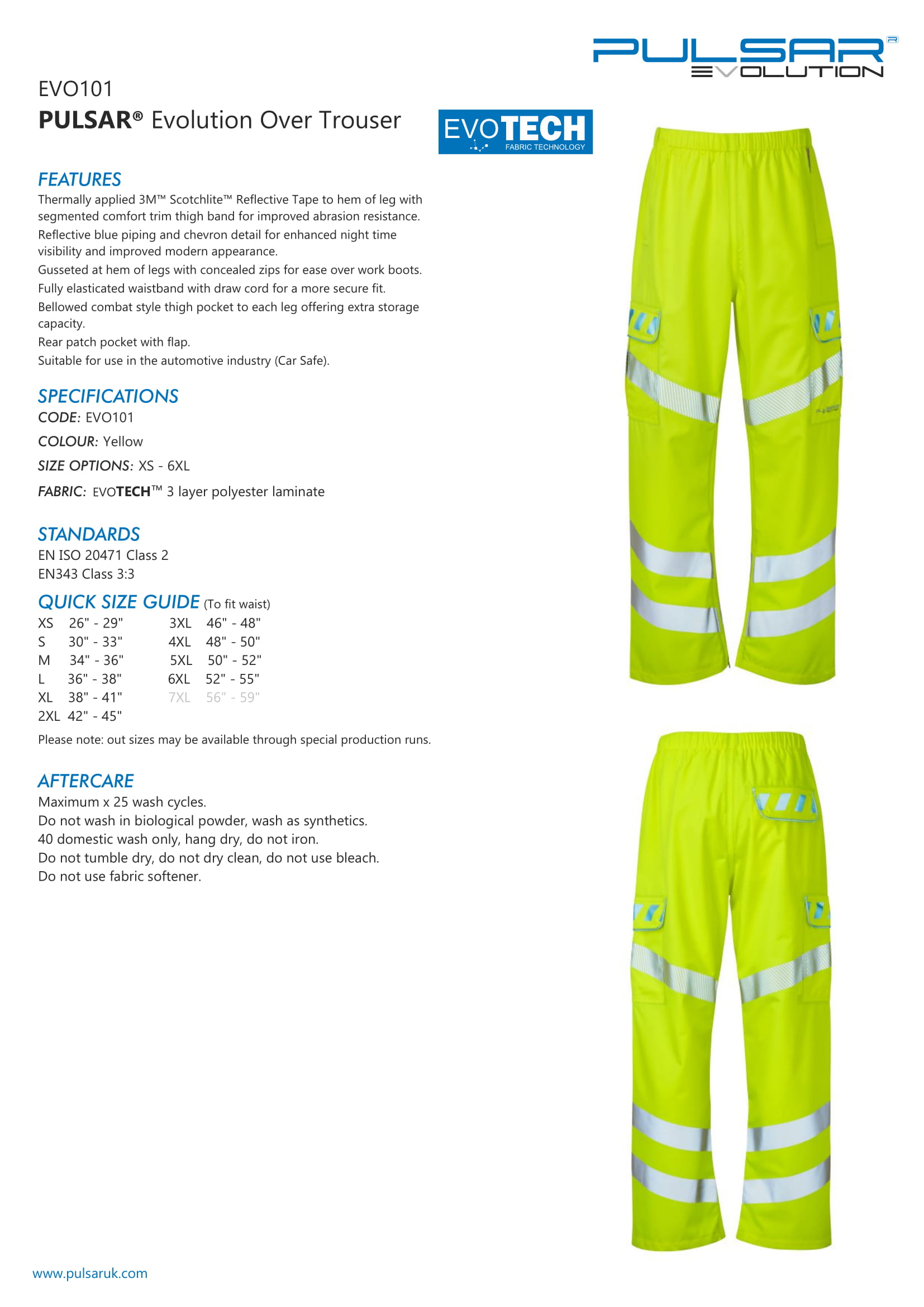 PULSAR® EVOLUTION OVER TROUSER (EVO101) - Image 5
