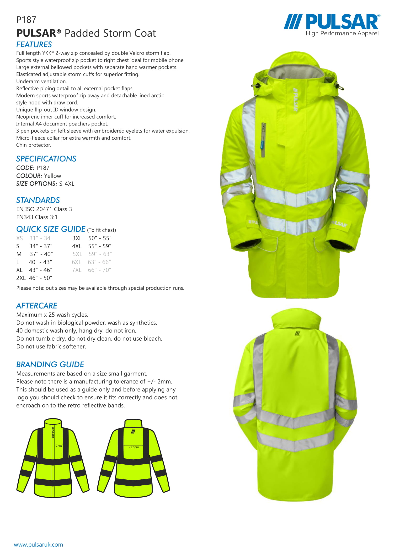 PULSAR® PADDED STORM COAT (P187) - Image 6