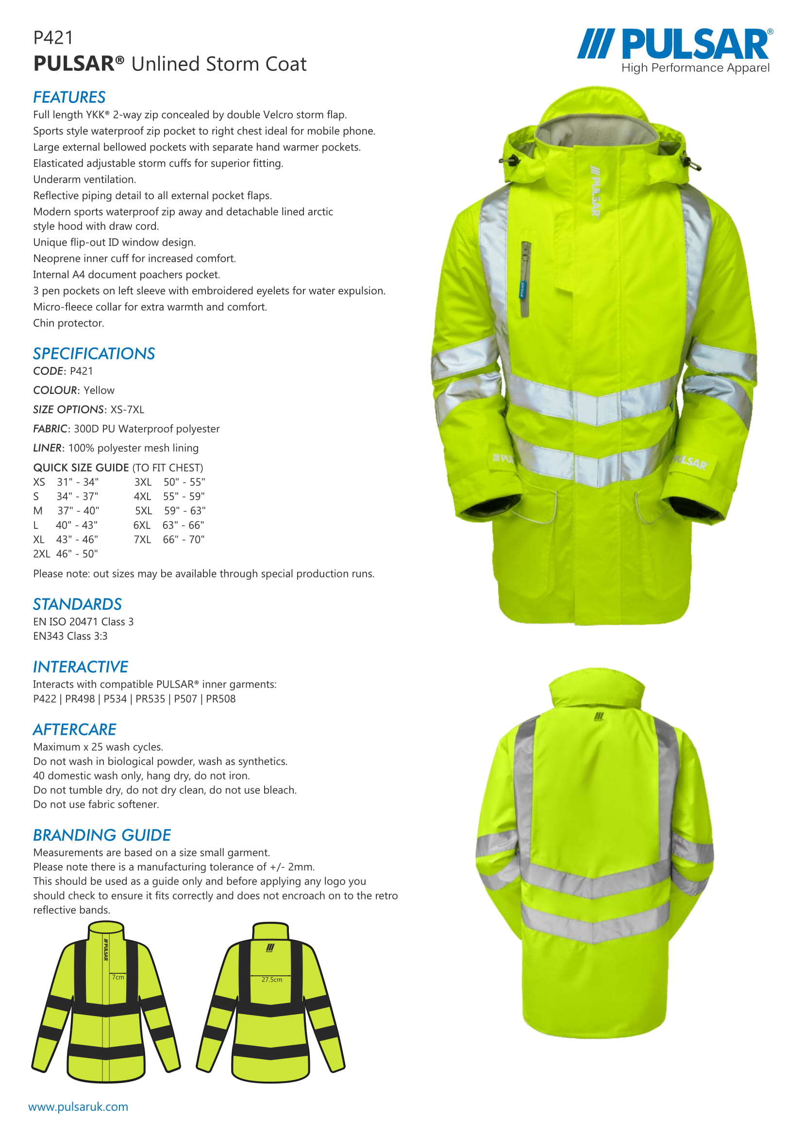 PULSAR® UNLINED STORM COAT (P421) - Image 4