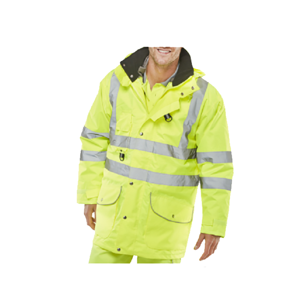 Hi Vis 7 In 1 Yellow Jacket (HV1217) - Image 2