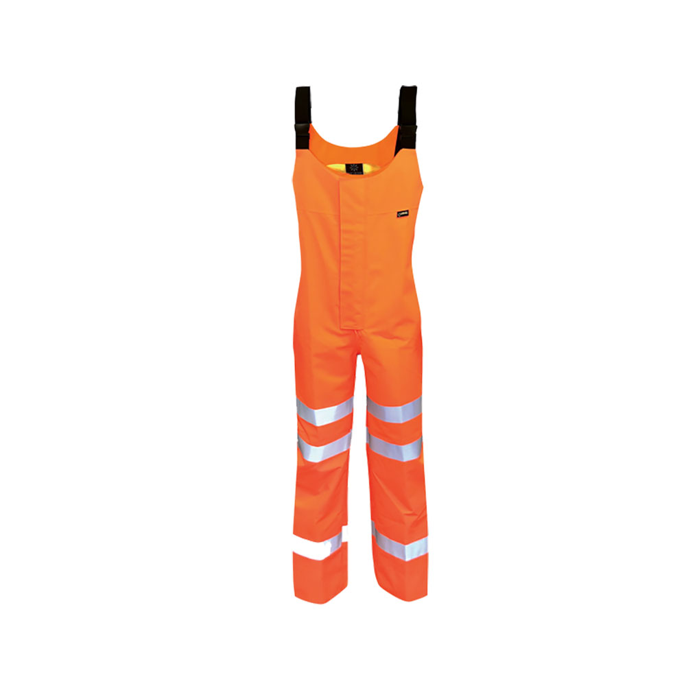 Hi Vis Orange Wet Weather Breathable Gore Tex Salopettes