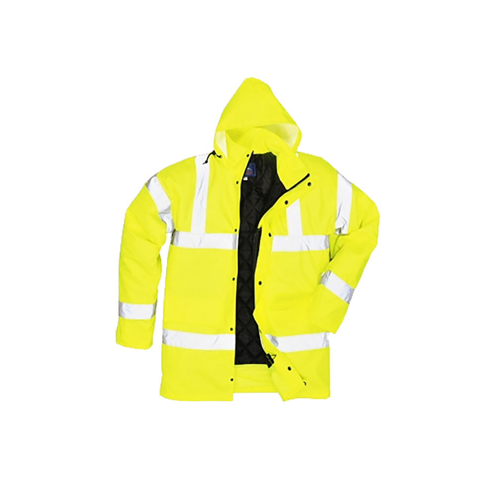 Hi Vis Yellow Waterproof Breathable Coat (HV1211) - Image 3
