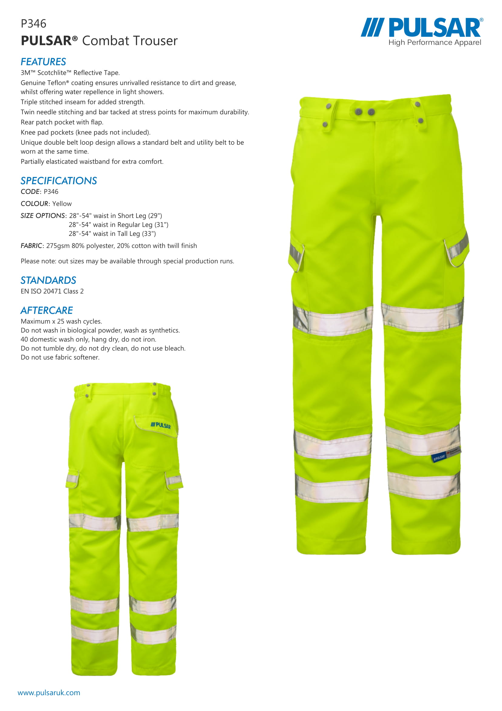 PULSAR® COMBAT TROUSERS (P346) - Image 3