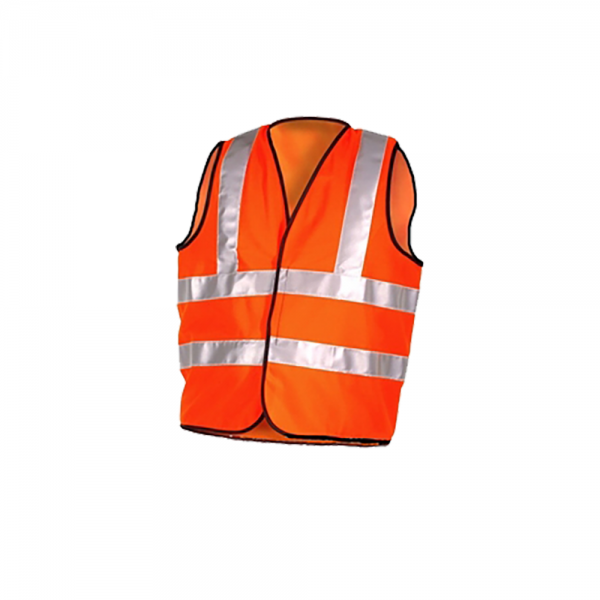 Hi Vis Orange Flame Retardant Vest - One Part with Velcro