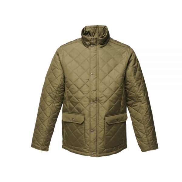Regatta Mens Diamond Quilt Jacket (TRA441) Dark Khaki